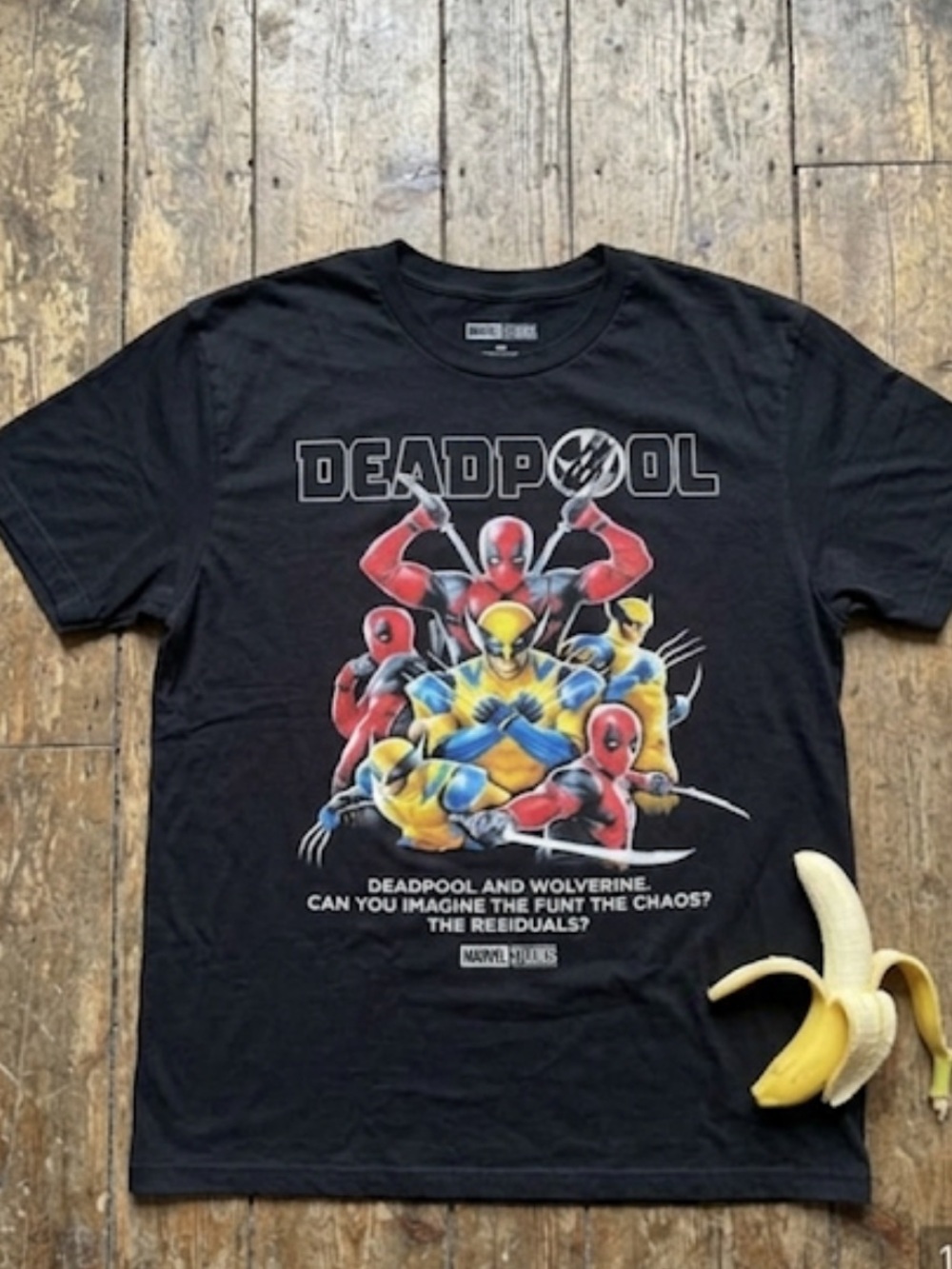 Deadpool and Wolverine Design Marvel Shirt Men’s Size 2X